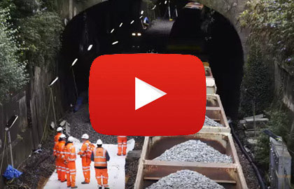 Video of Linklites being used by Network Rail - Sydney Gardens rail track lowering